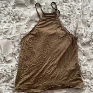 Olive green crop top